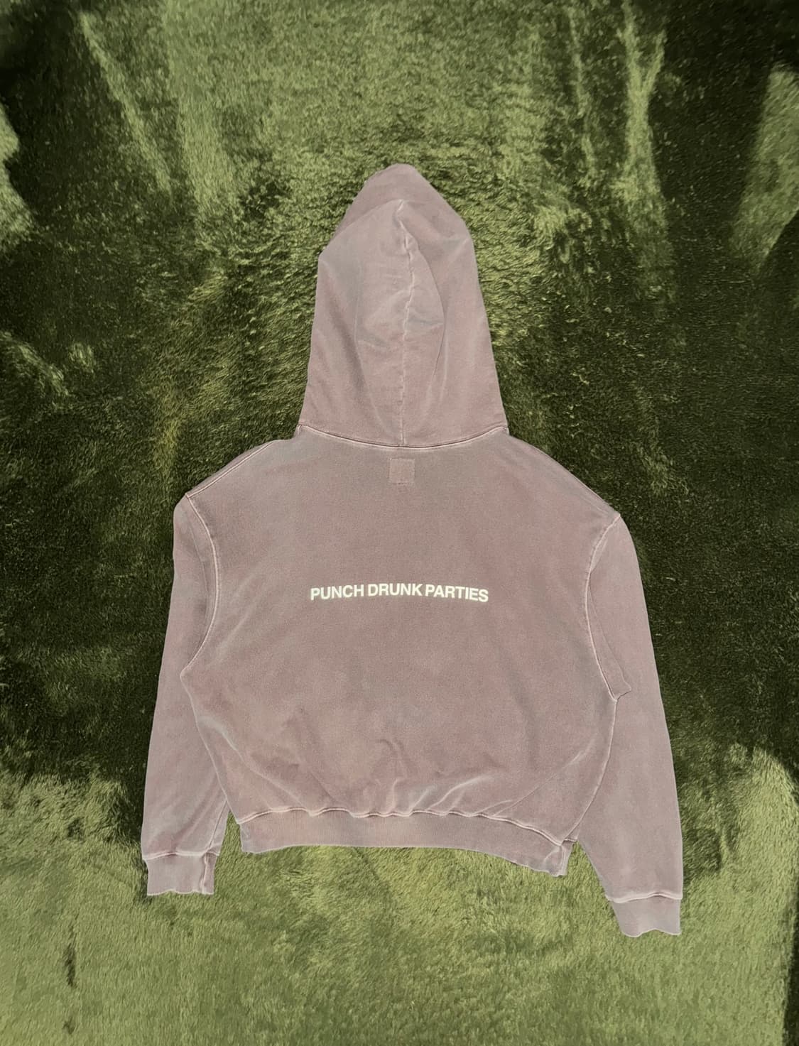 [1] 펀치 드렁크 파티즈 서클 로고 가먼트 다이드 후드 브라운 상품이미지7