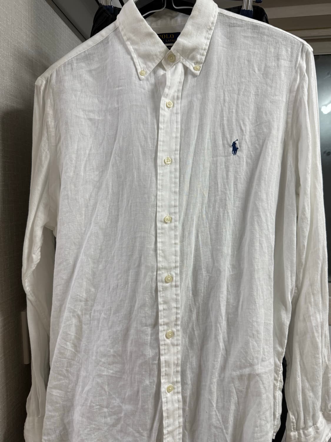 폴로랄프로렌 클래식핏 솔리드 린넨셔츠 L 상품이미지1