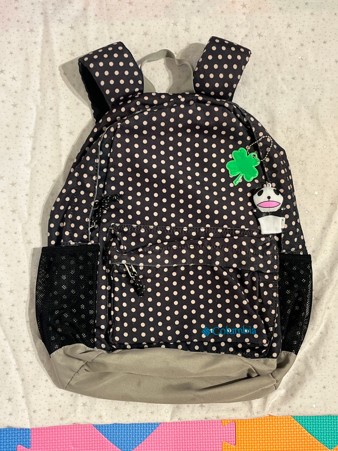 네이비 블랙 컬럼비아 도트 백팩 🌀 상품이미지5