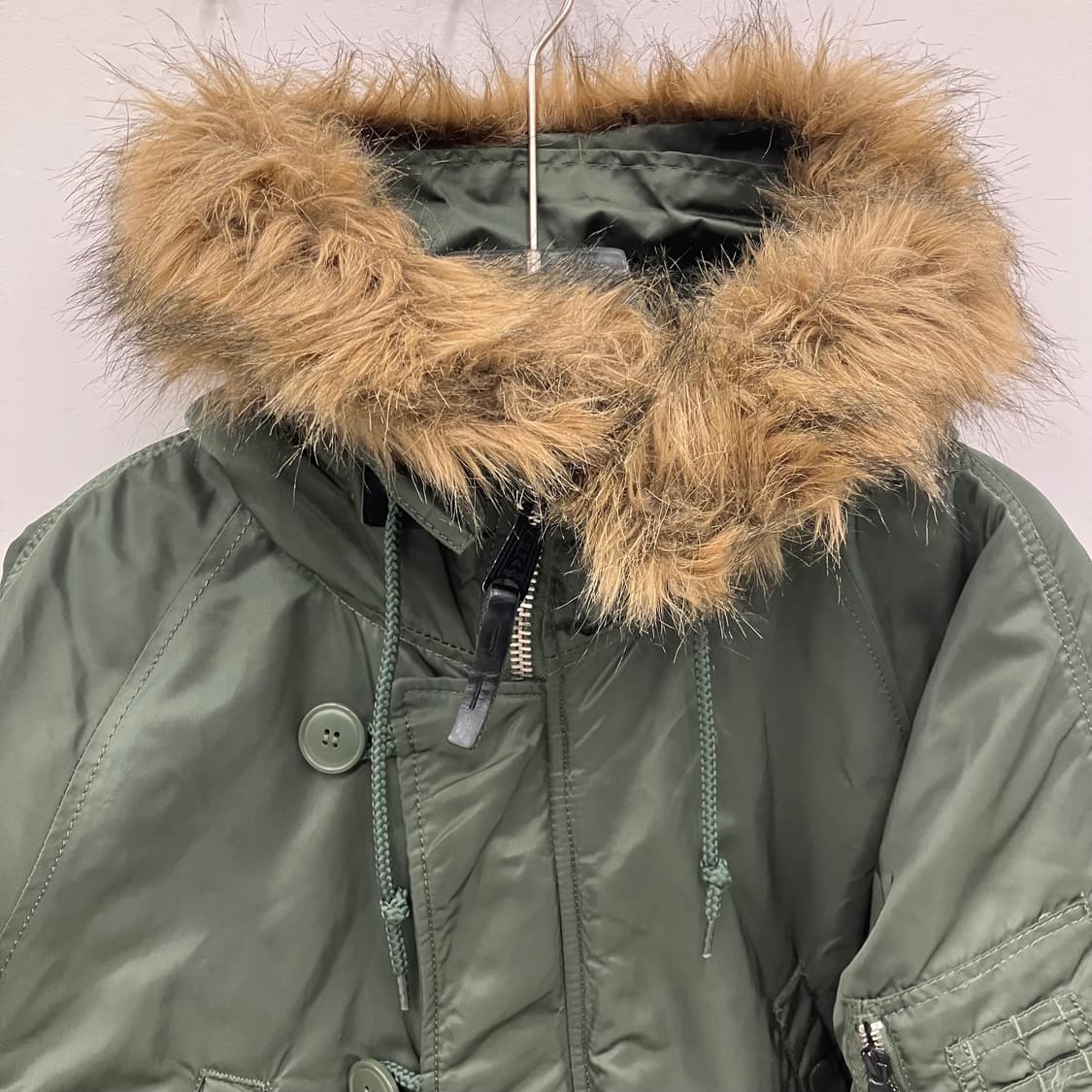 알파인더스트리 카키 N-3B 야상 파카 M 상품이미지4