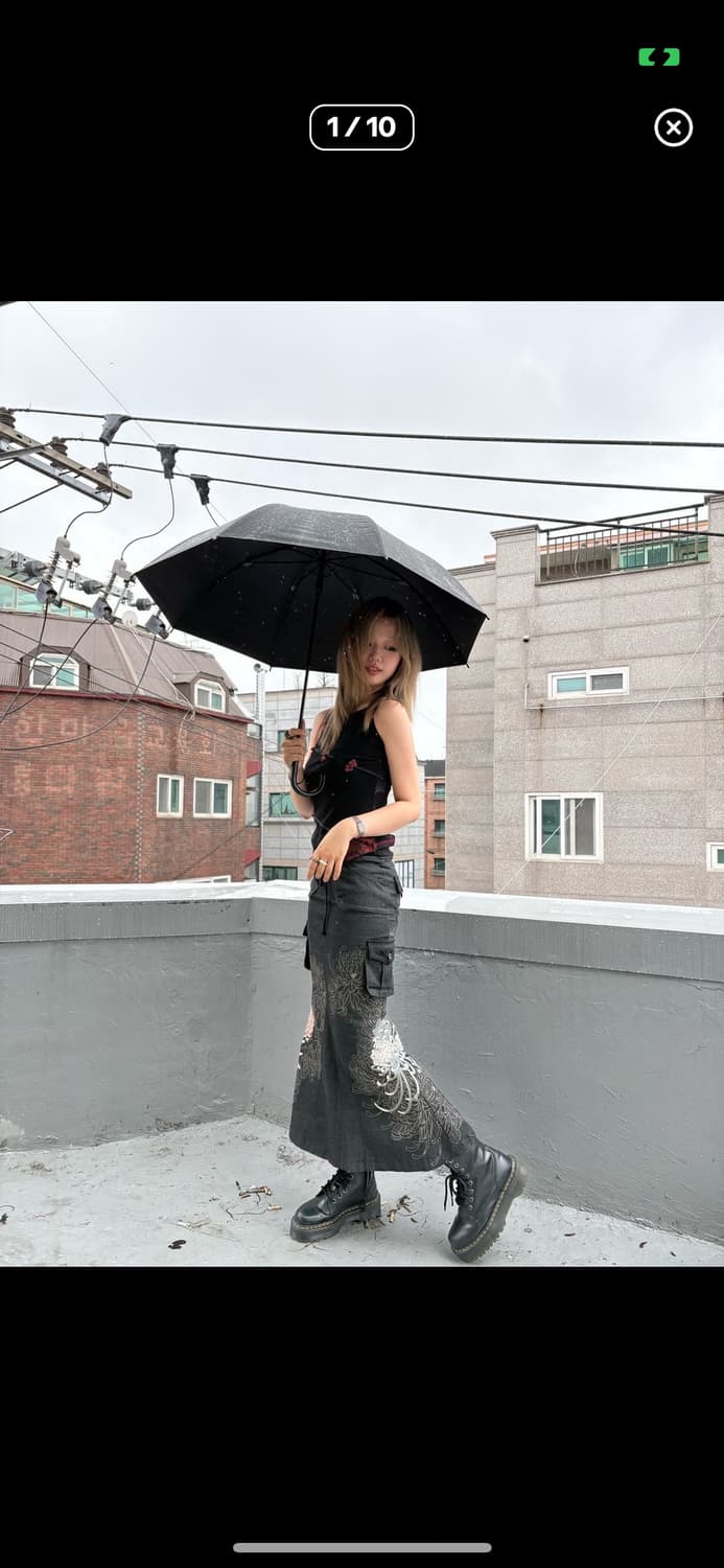 카라쿠리 타마시 오리엔탈 롱 스커트 상품이미지3