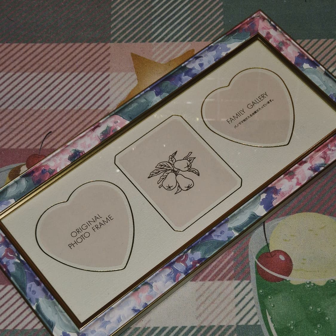 90s 일본 레트로 플로랄 3구 탁상 액자 상품이미지10