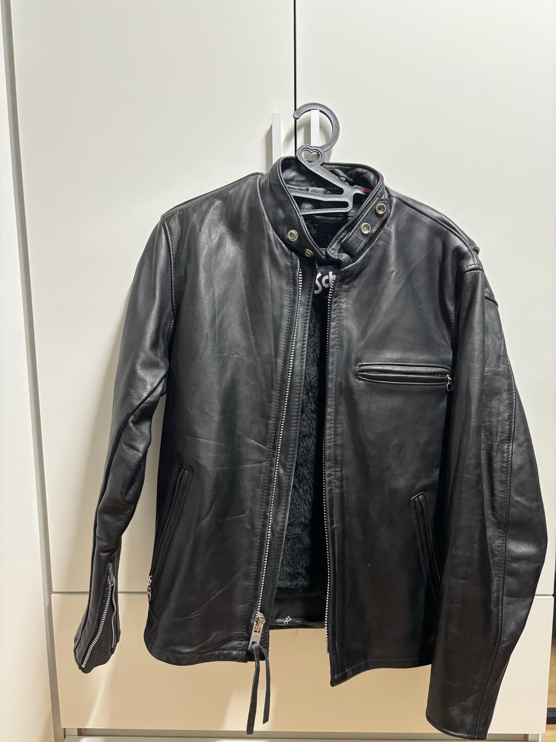 (36) 쇼트 싱글레더자켓 상품이미지1