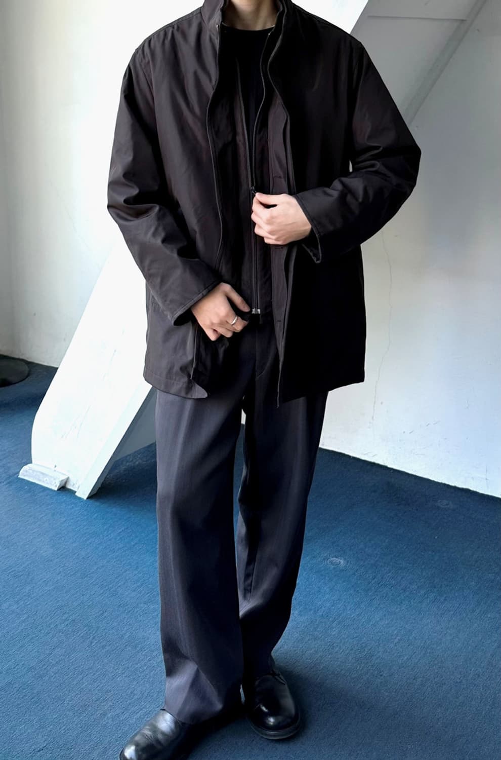 fake layered 2way treveler coat 상품이미지9