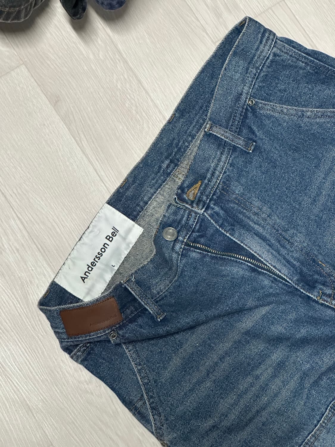 앤더슨벨 오스터 데님 카펜터 와이드 레그진 L 상품이미지8