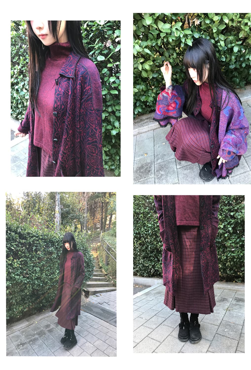 Wool Check Mermaid Skirt 상품이미지2