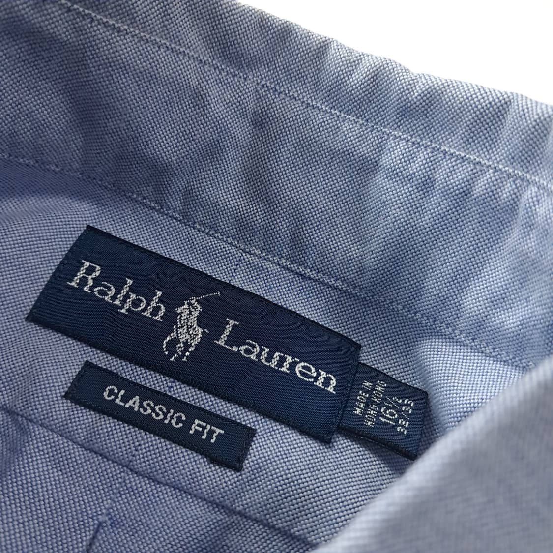 CK357 XL 폴로 90s 홍콩판 클래식 더스티 블루 셔츠 남방 상품이미지3