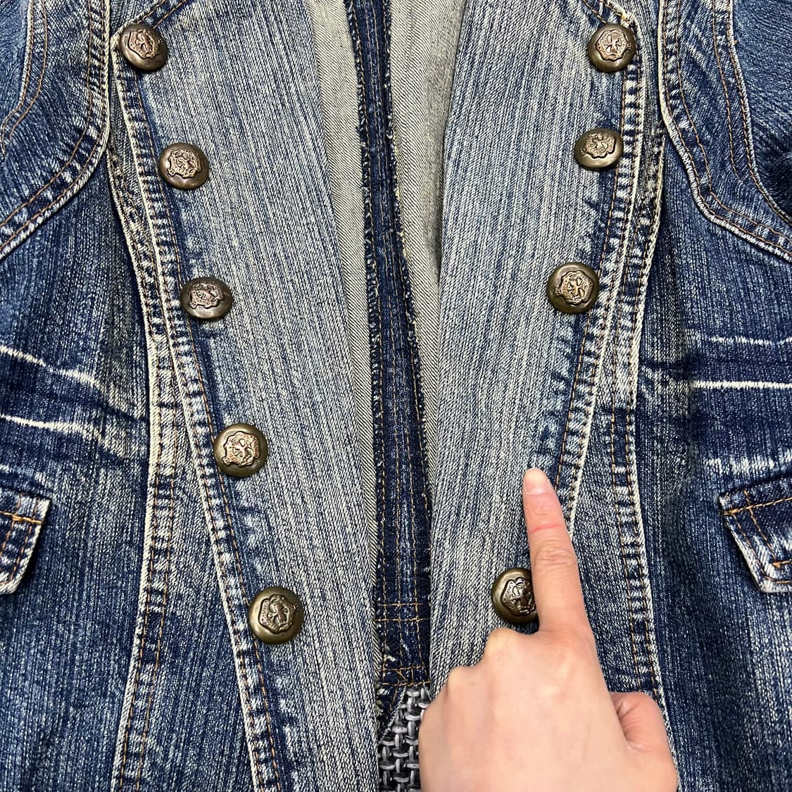 빈티지 나폴레옹 워싱 데님자켓 상품이미지2