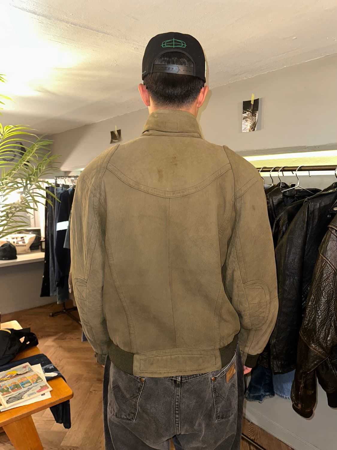90’s Japanese shell-leather rider bomber 상품이미지9