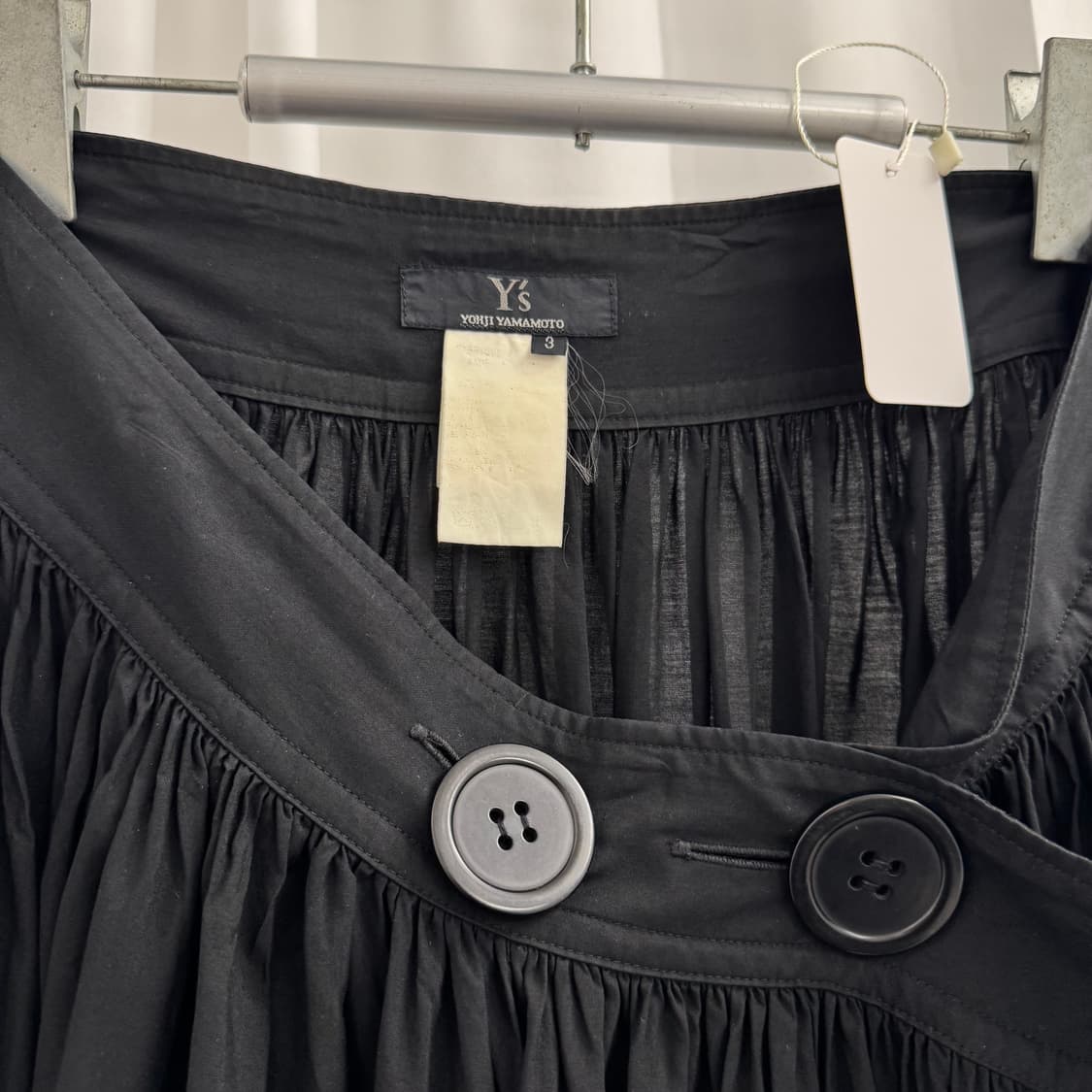 요지 야마모토 YS 버튼 랩 스커트 상품이미지8