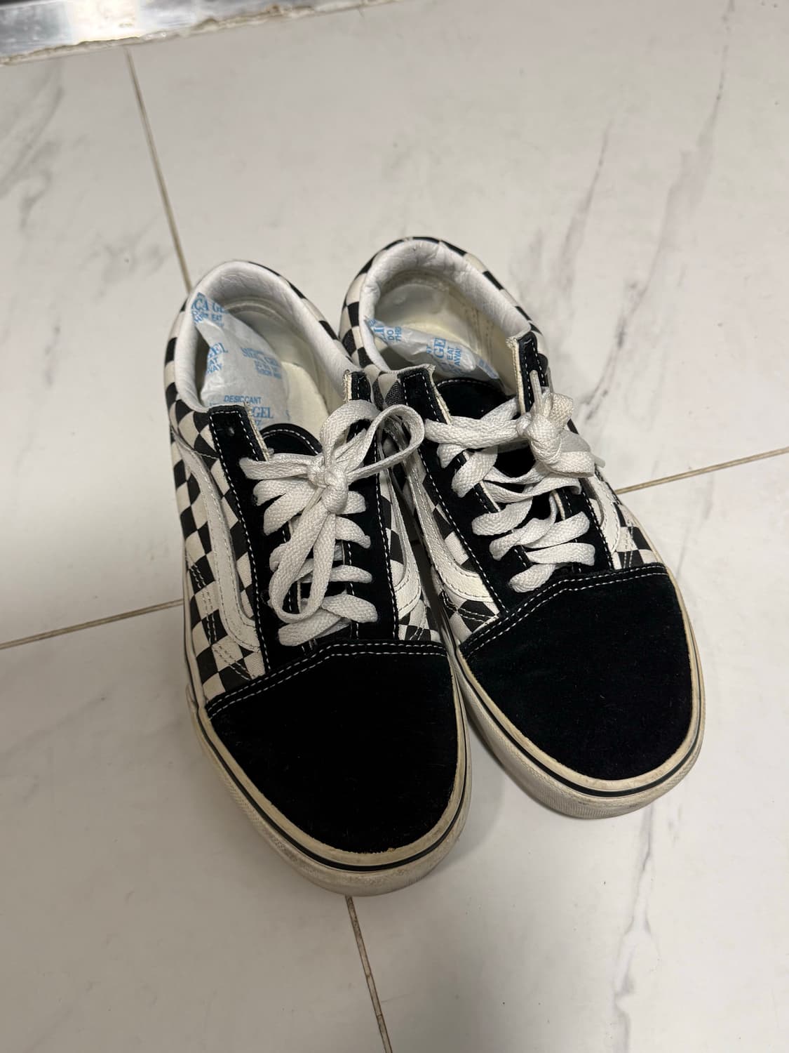 반스 올드스쿨 체커보드 블랙 앤 화이트 상품이미지3