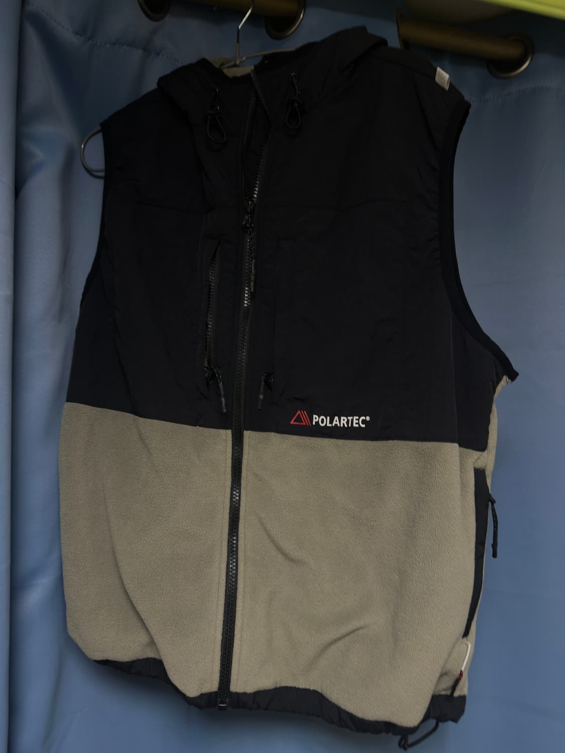 fetch 폴라텍 조끼 블랙그레이 M 상품이미지1