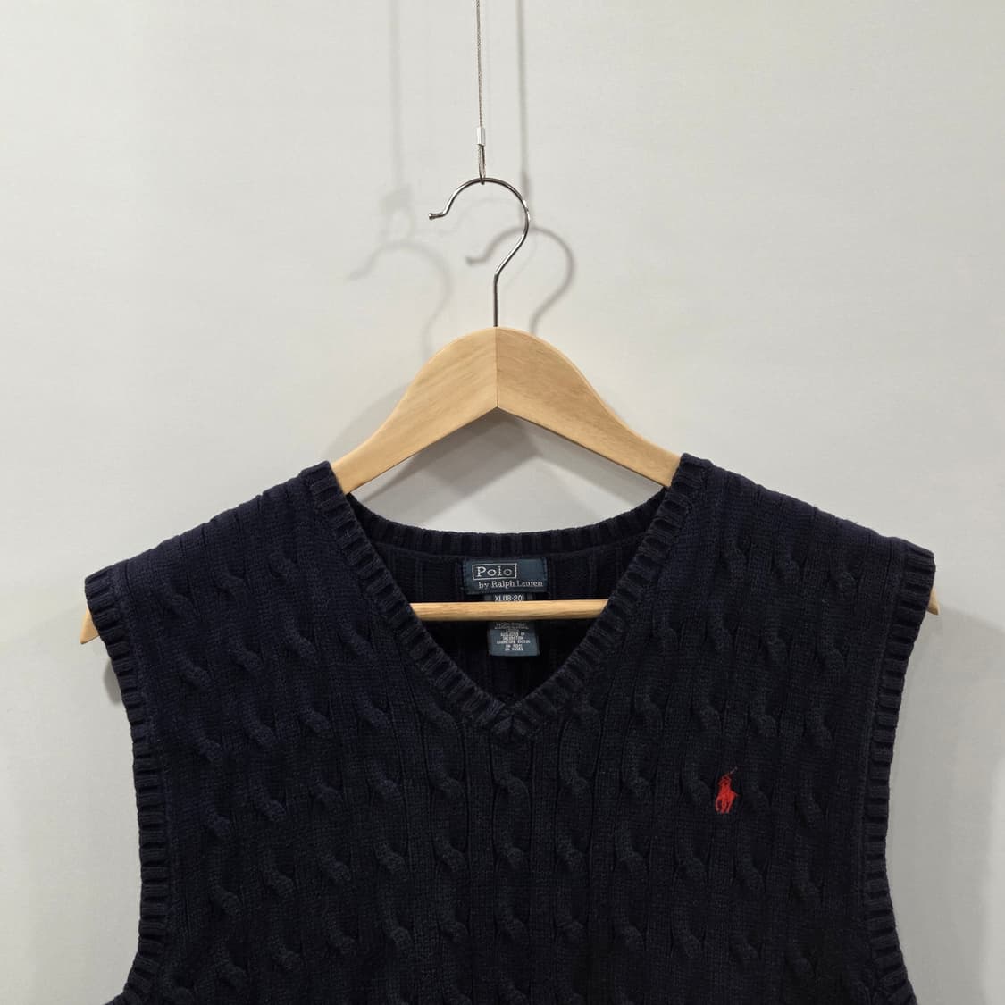 폴로랄프로렌 보이즈 케이블 니트 베스트 XL/18/20 상품이미지2