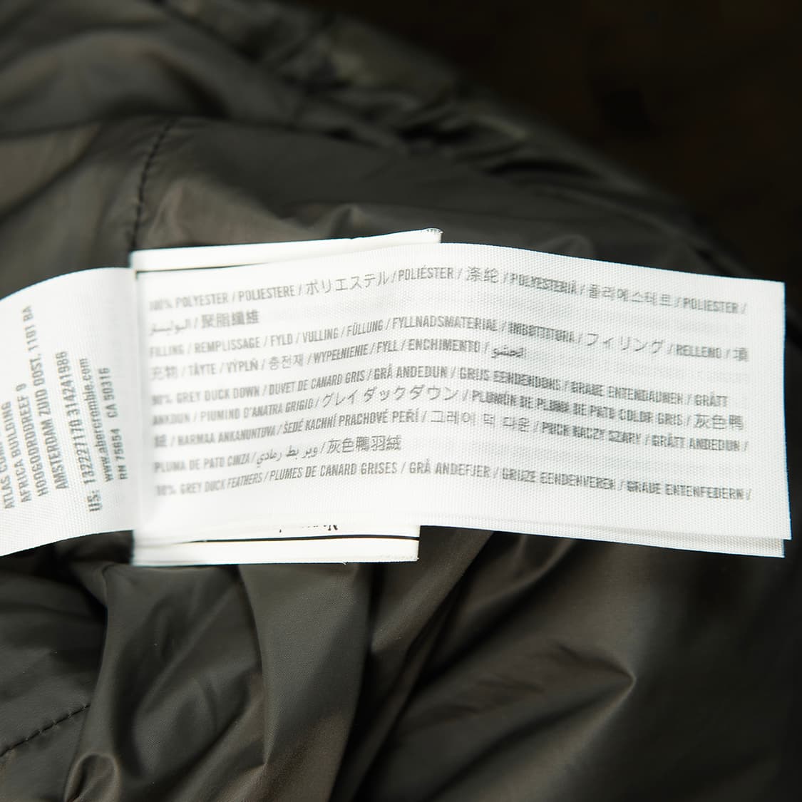 [108] 아베크롬비 카모플라쥬 그레이 덕다운 베스트 MT-1538  상품이미지7