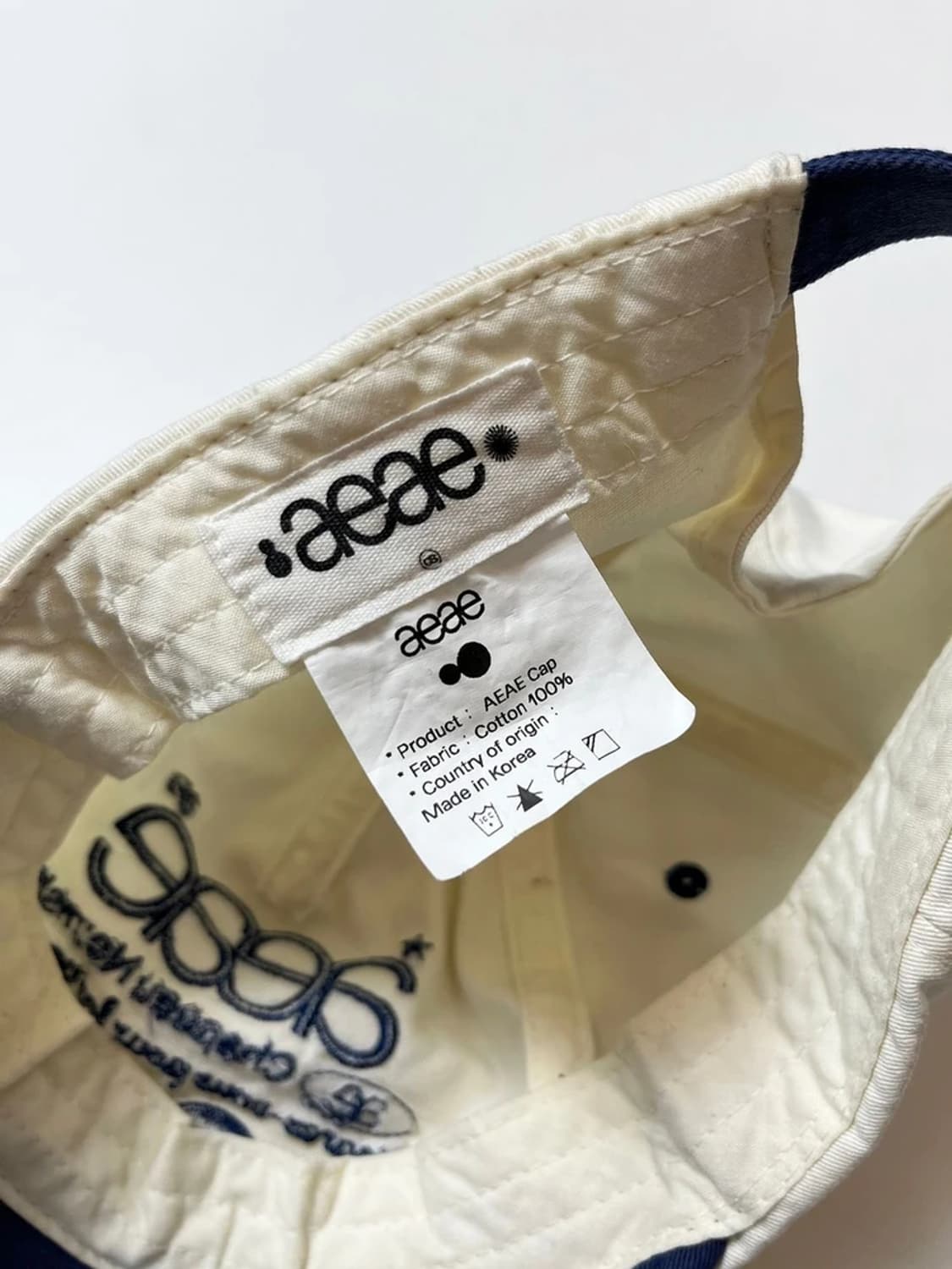 에이이에이이 웹 로고 투톤 볼캡 Q1368 상품이미지6