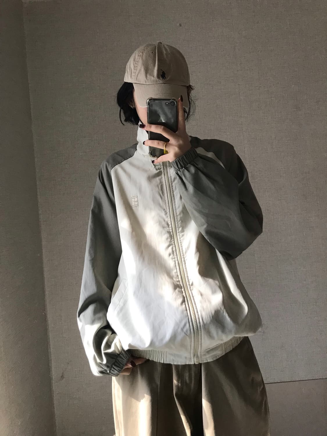 나이키 00s 카키 나그랑 바람막이 상품이미지1
