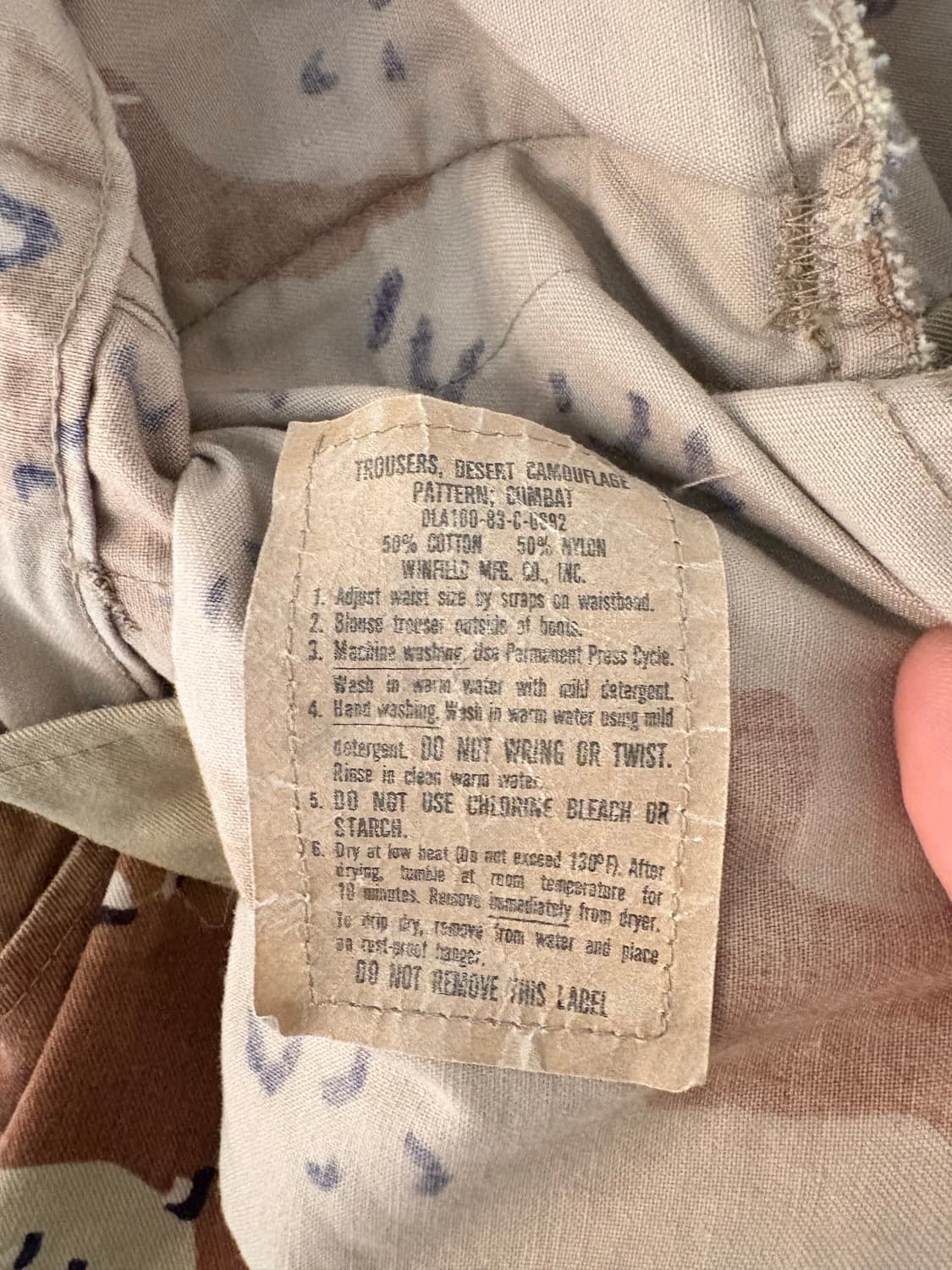 80's U.S Army 6-Color Desert  Camo BDU  상품이미지7