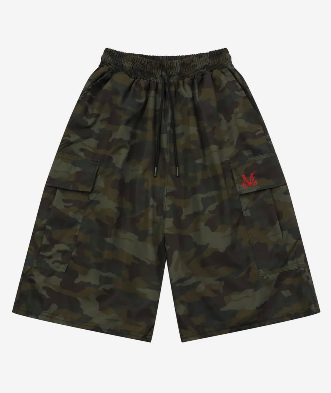 카모 무센트 카고 바지 밀리터리 폴리 나일론 버뮤다 하프 팬츠 남녀공용 상품이미지2