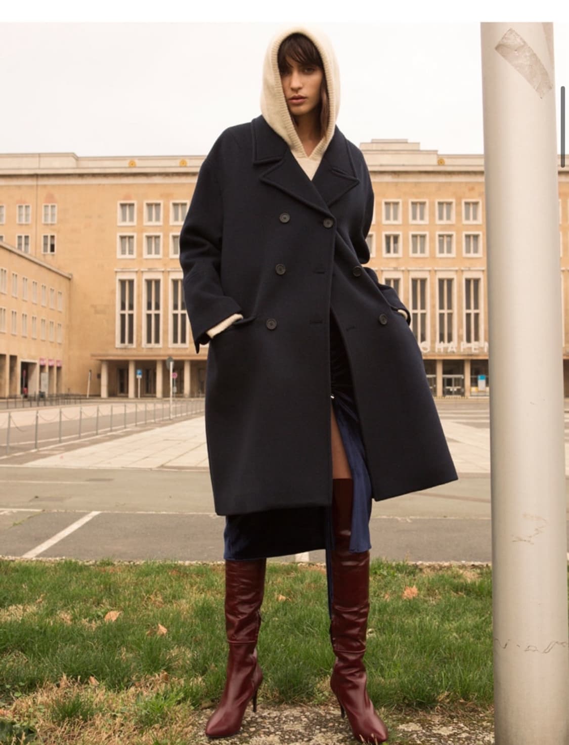 앤더슨벨 오버사이즈 더블코트 M  여성용 상품이미지8