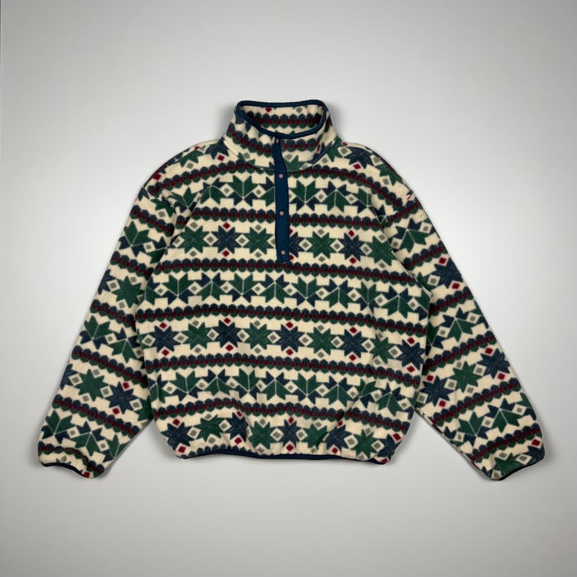 (105) 80s 엘엘빈 아즈텍 플리스 풀오버 상품이미지1
