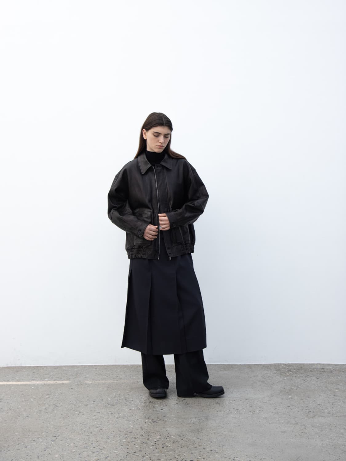 오브헤덴 울 스트라이프 슬랙스 상품이미지4