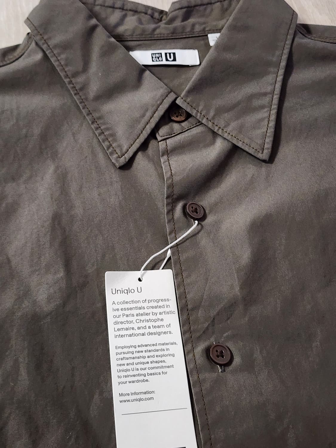 [새상품] 유니클로U 브로드 오버사이즈 셔츠 상품이미지3