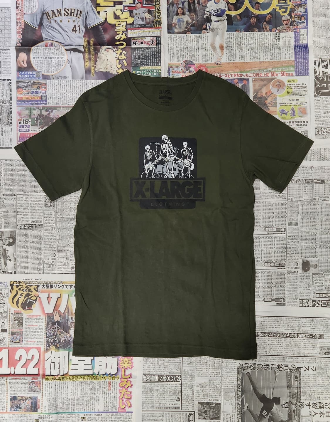 X-LARGE 해골밴드 반팔 L 상품이미지1
