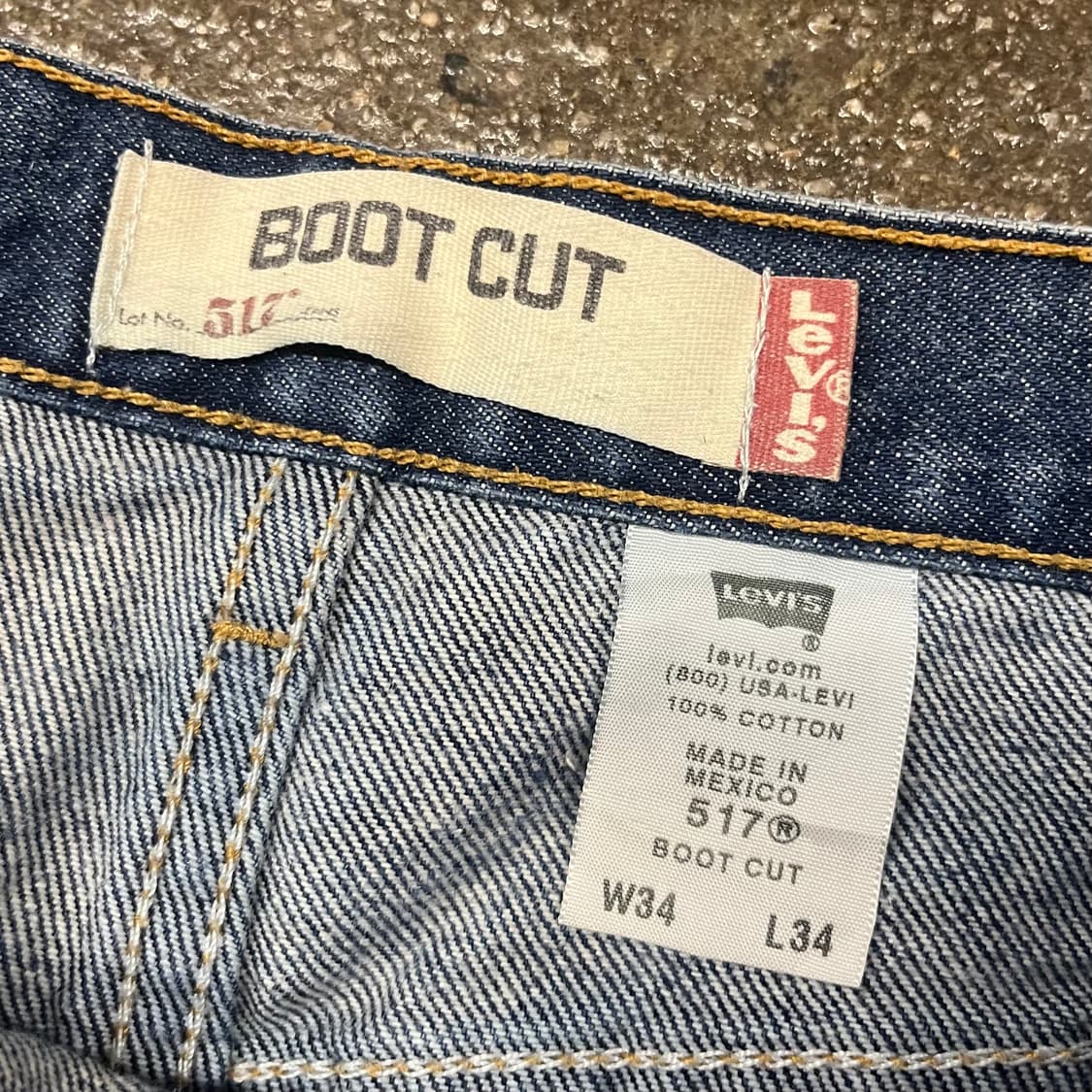 00s Levis517 데님 부츠컷 (33“) 상품이미지6