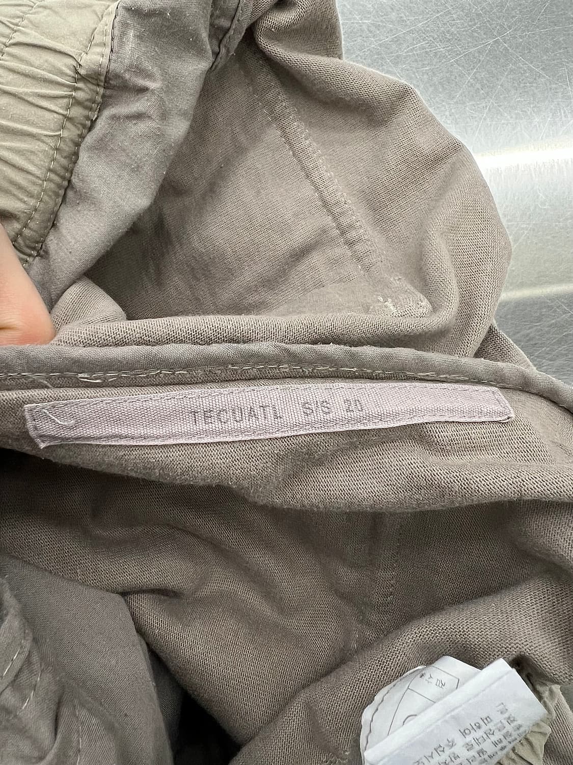 릭 오웬스 20ss 베이지 테쿠아티 드로우 카고 조거 팬츠 상품이미지7