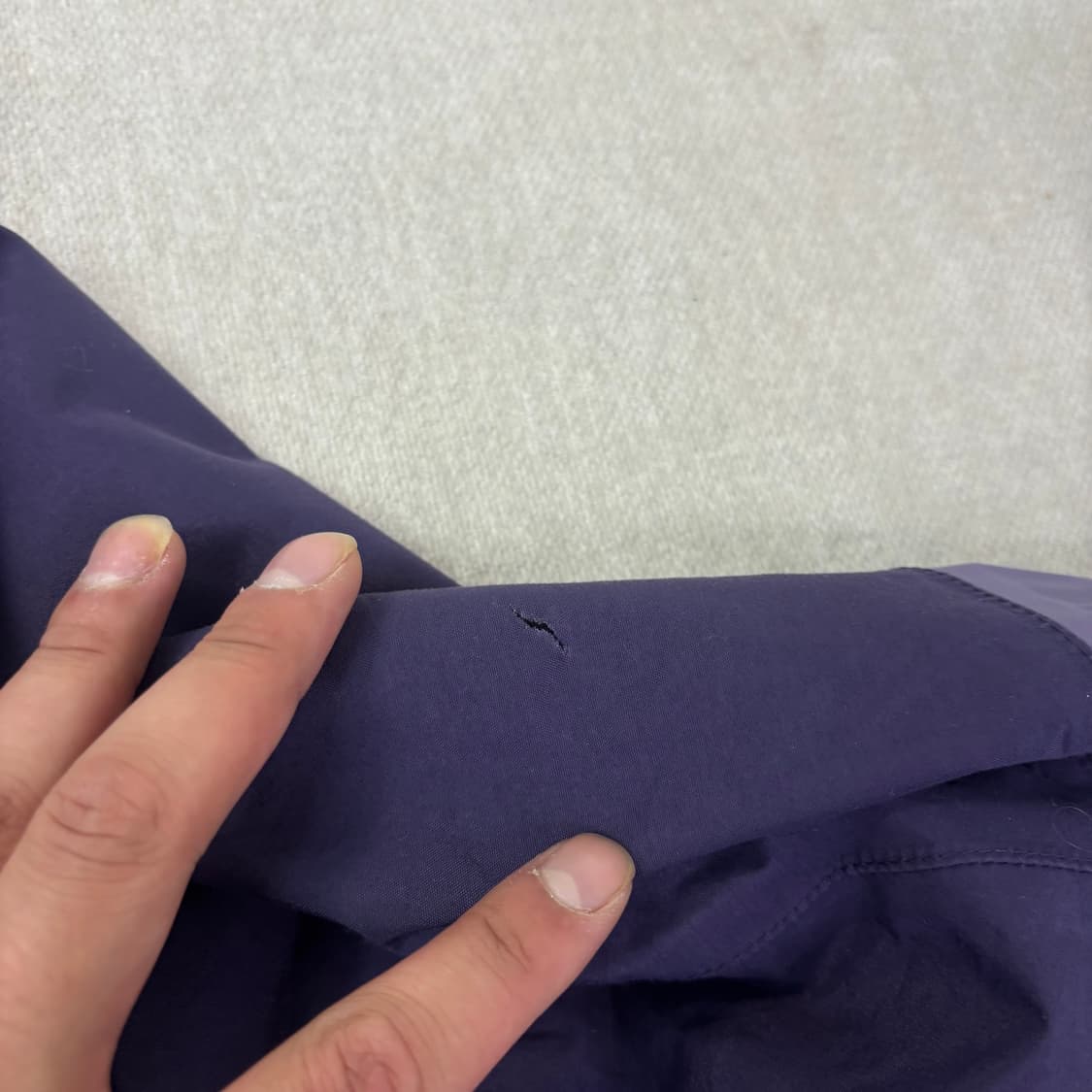 95 노스페이스 센터로고 퍼플 고어텍스 바람막이 자켓 상품이미지5