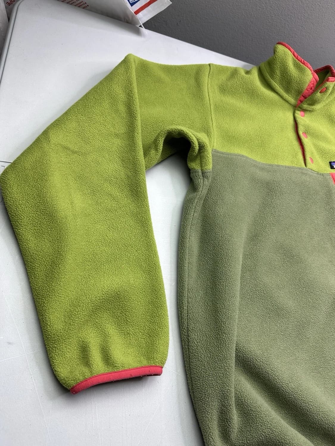 10s 파타고니아 신칠라 스냅-T 라임그린/올리브 상품이미지7