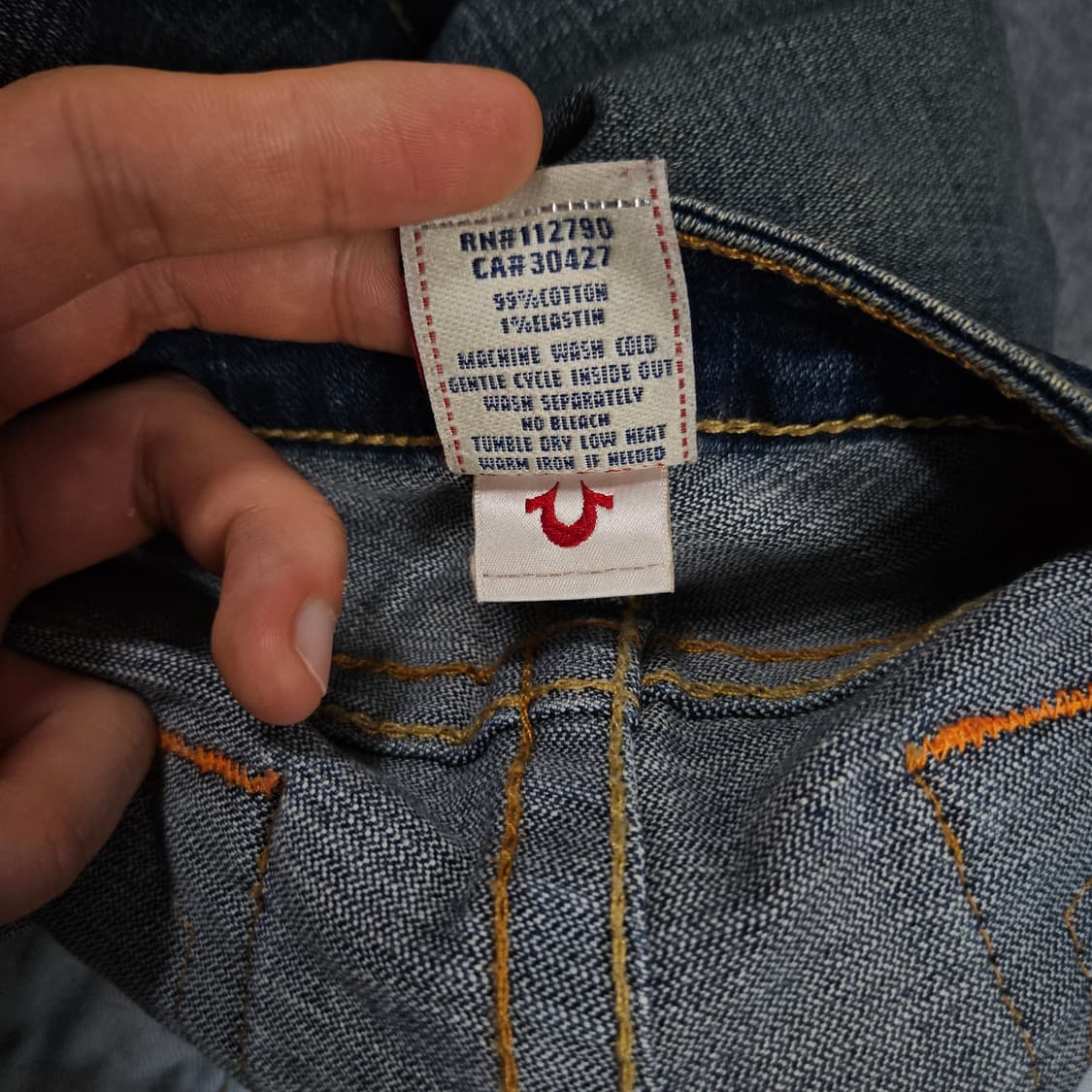 트루릴리젼 로우 라이즈 조니 데님 팬츠(급처) 상품이미지6