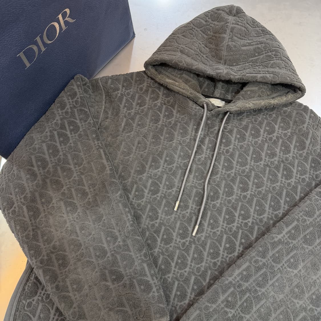 [리오브] 디올 오블리크 테리 후드 상품이미지3