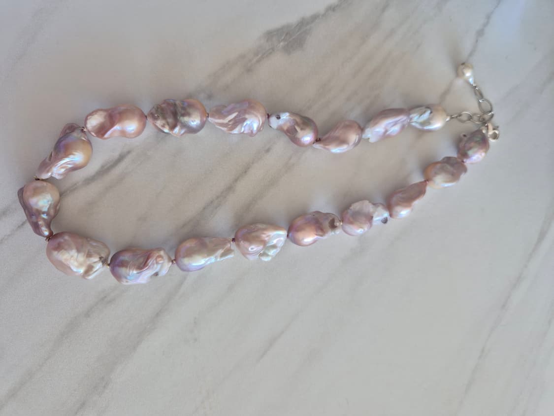 핑크바로크 담수진주 목걸이 상품이미지5