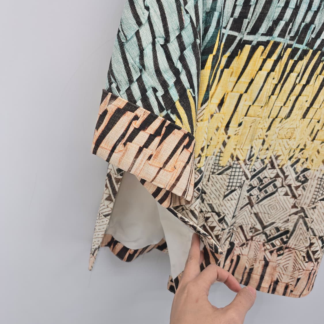 자라 베이직 프린트 기모노 블레이저 카프탄 프록 재킷 상품이미지9