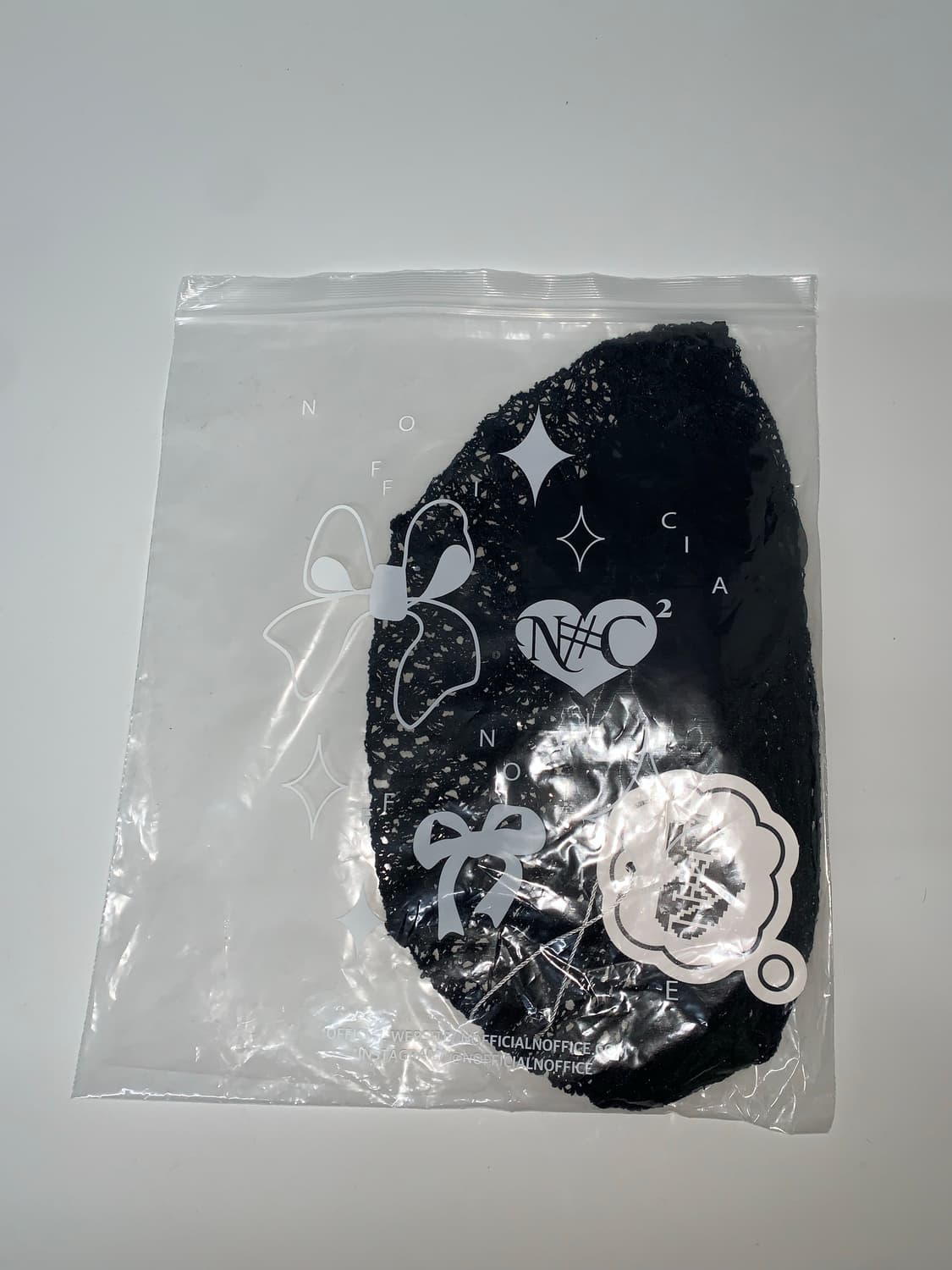 CHIFFON CORSAGE LACE BEANIE BLACK 상품이미지6