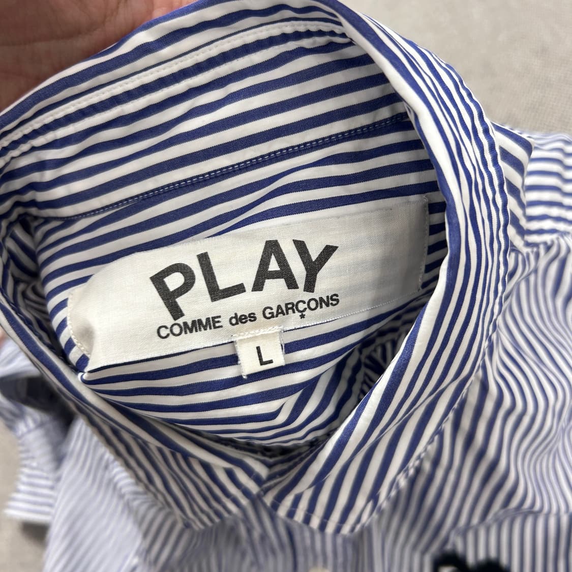 꼼데가르송 스트라이프 셔츠(L) 상품이미지2