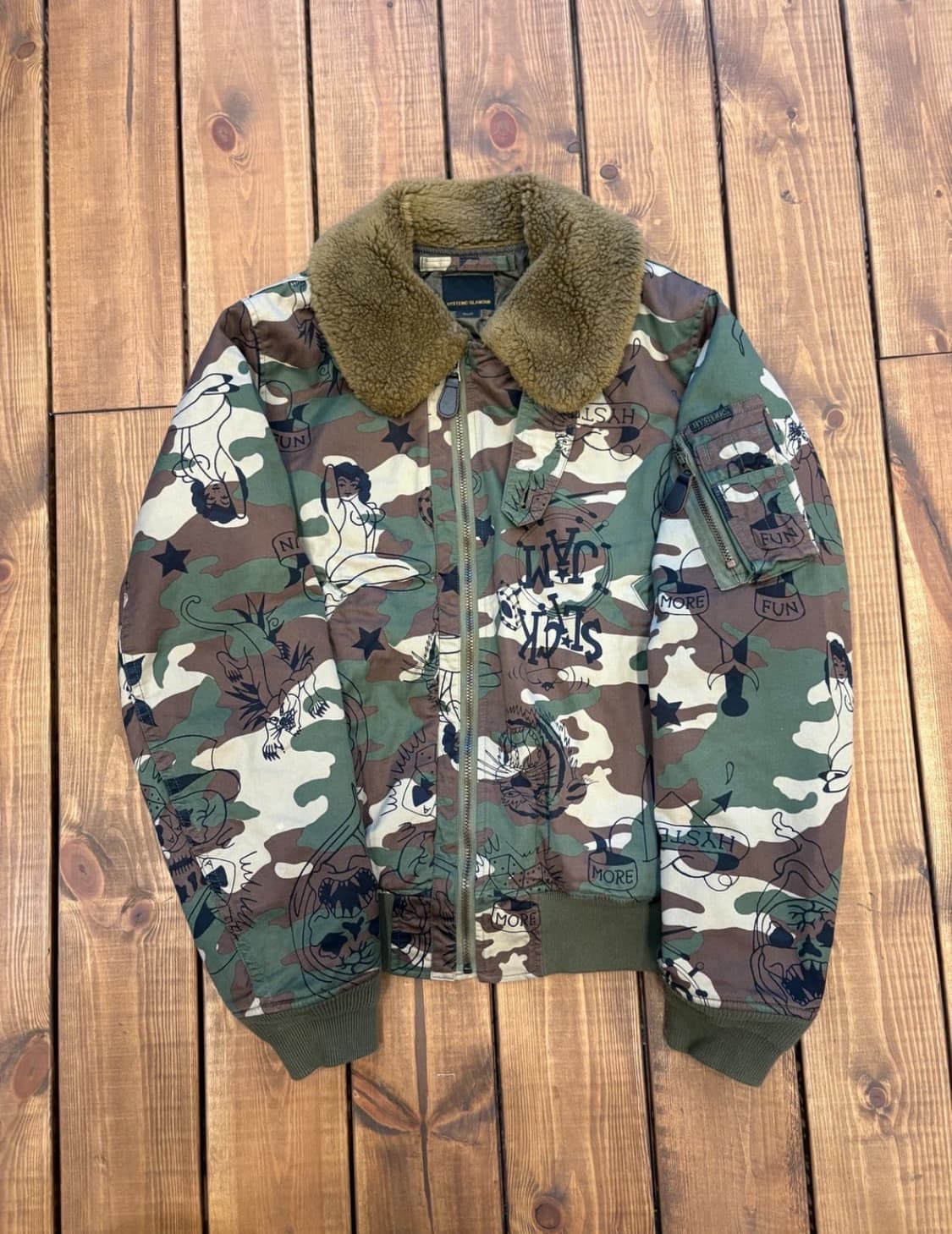 히스테릭 글래머 카모 항공자켓 상품이미지1