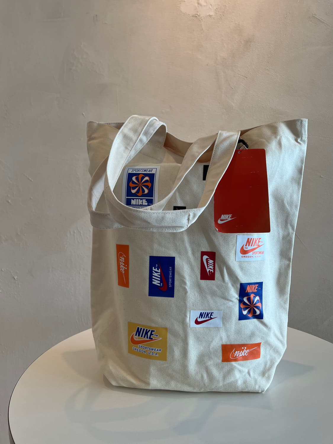 나이키 레트로 로고 일본판 캔버스 토트백 새제품입니다 상품이미지6