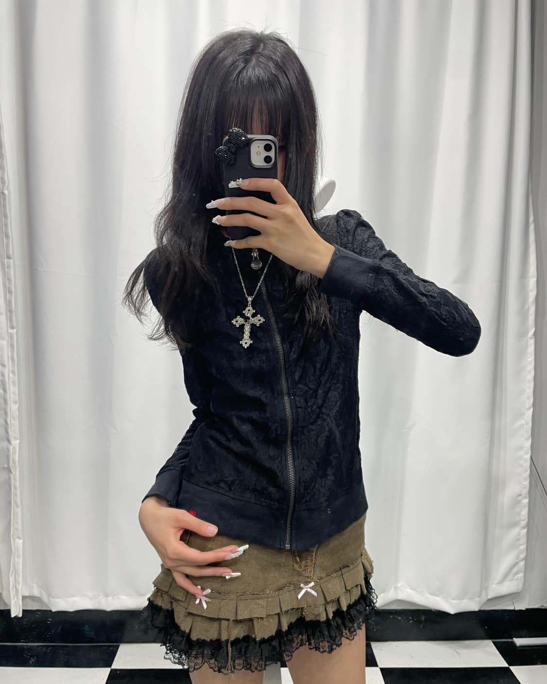 🎸블랙 레이스 디테일 자켓🎸 상품이미지1