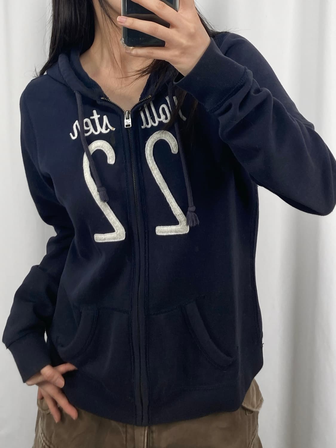 홀리스터 네이비 후드집업 상품이미지2