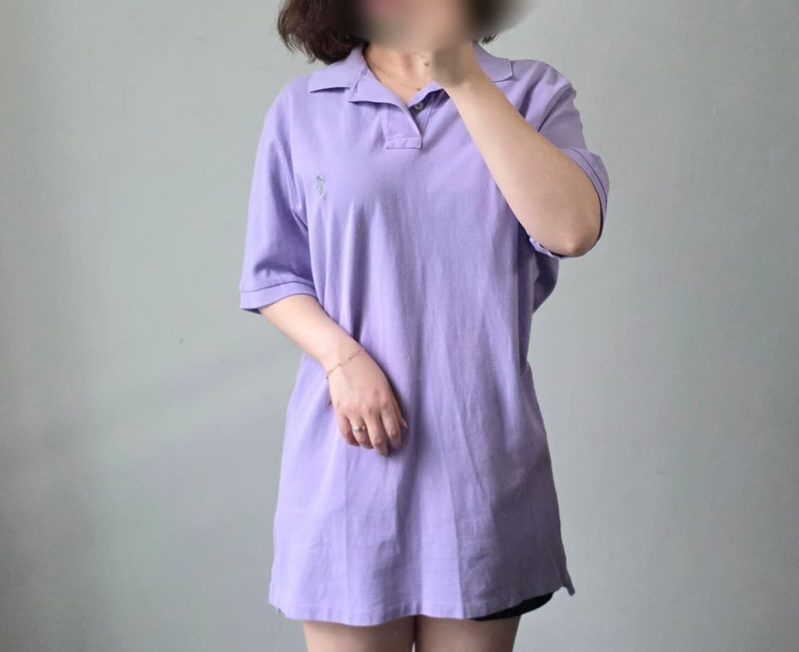 [프립]폴로 랄프로렌 라벤더색 반팔 폴로티 상품이미지1