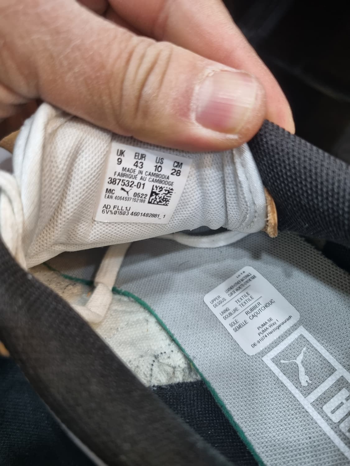 푸마 베이더런 표기사이즈280 상품이미지10