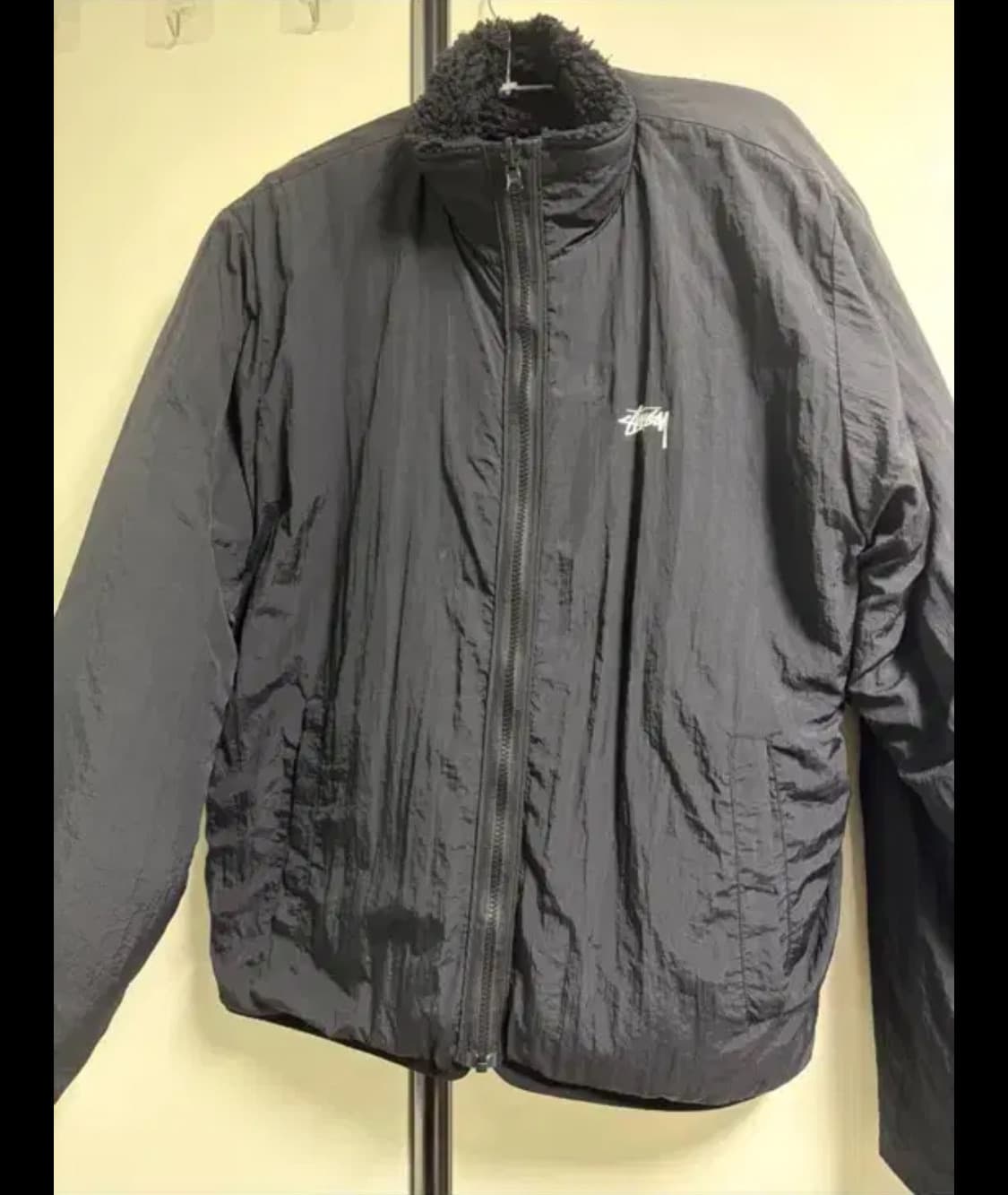 스투시 쉐르파 리버시블 자켓 블랙 L 상품이미지2