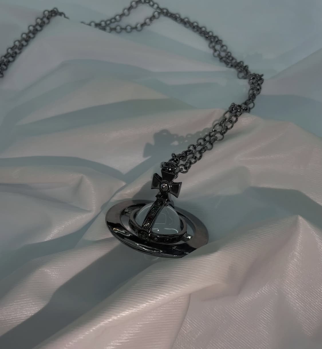 비비안우드웨스트 orb 투명 큐빅 목걸이 상품이미지2