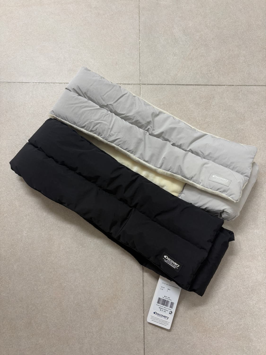 디스커버리 패딩 머플러 새상품 상품이미지1