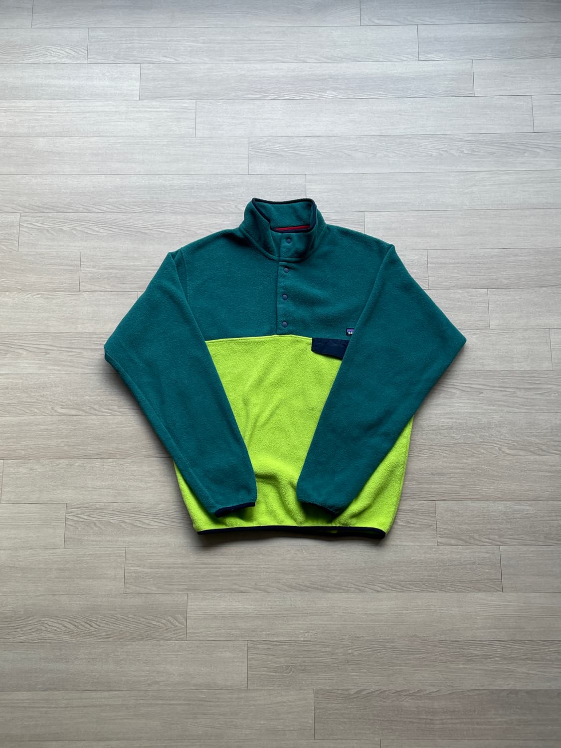 파타고니아 신칠라 그린 라임 컬러블록 patagonia 상품이미지1