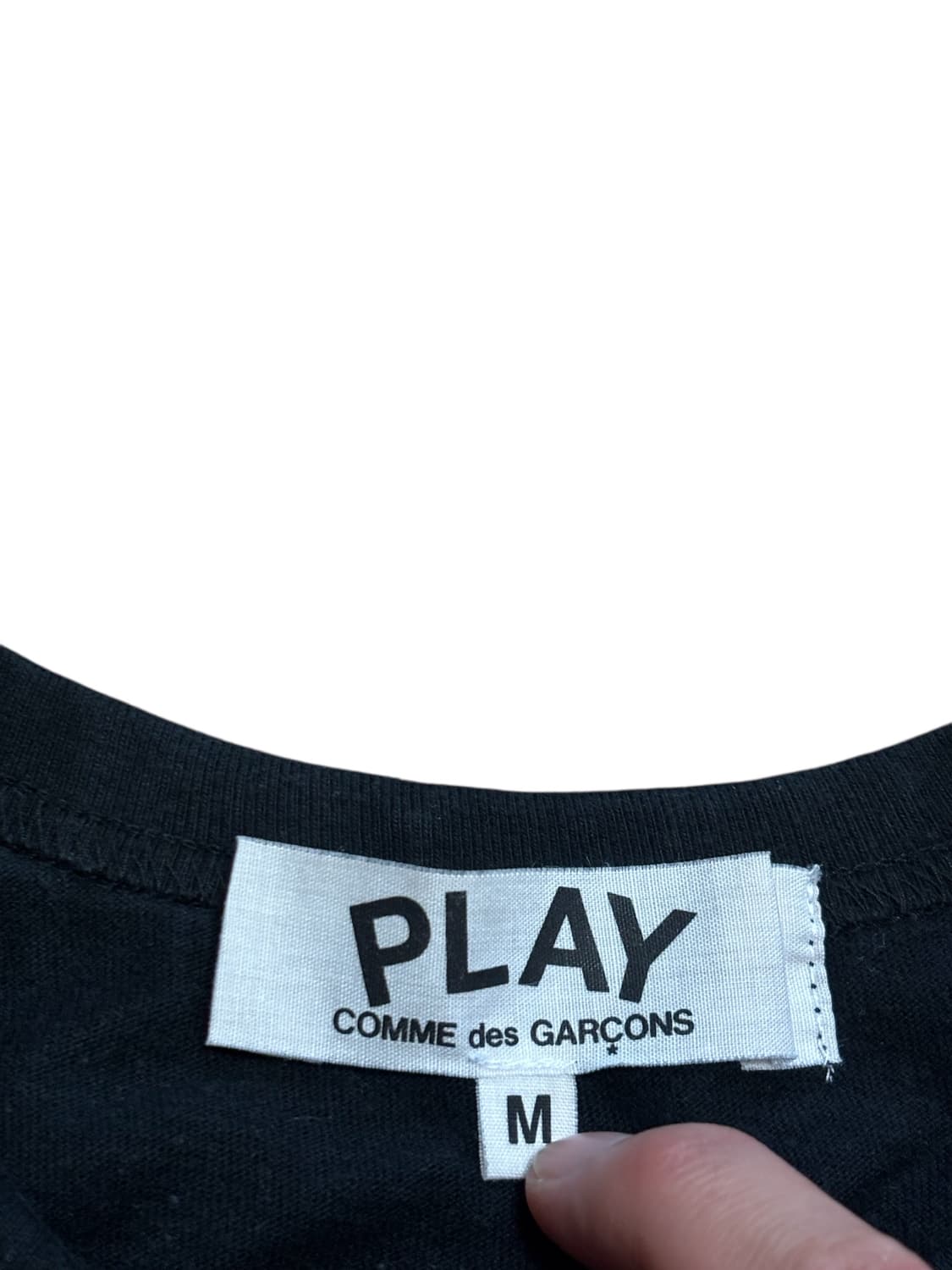 꼼데가르송 더블하트 와펜 반팔 상품이미지4