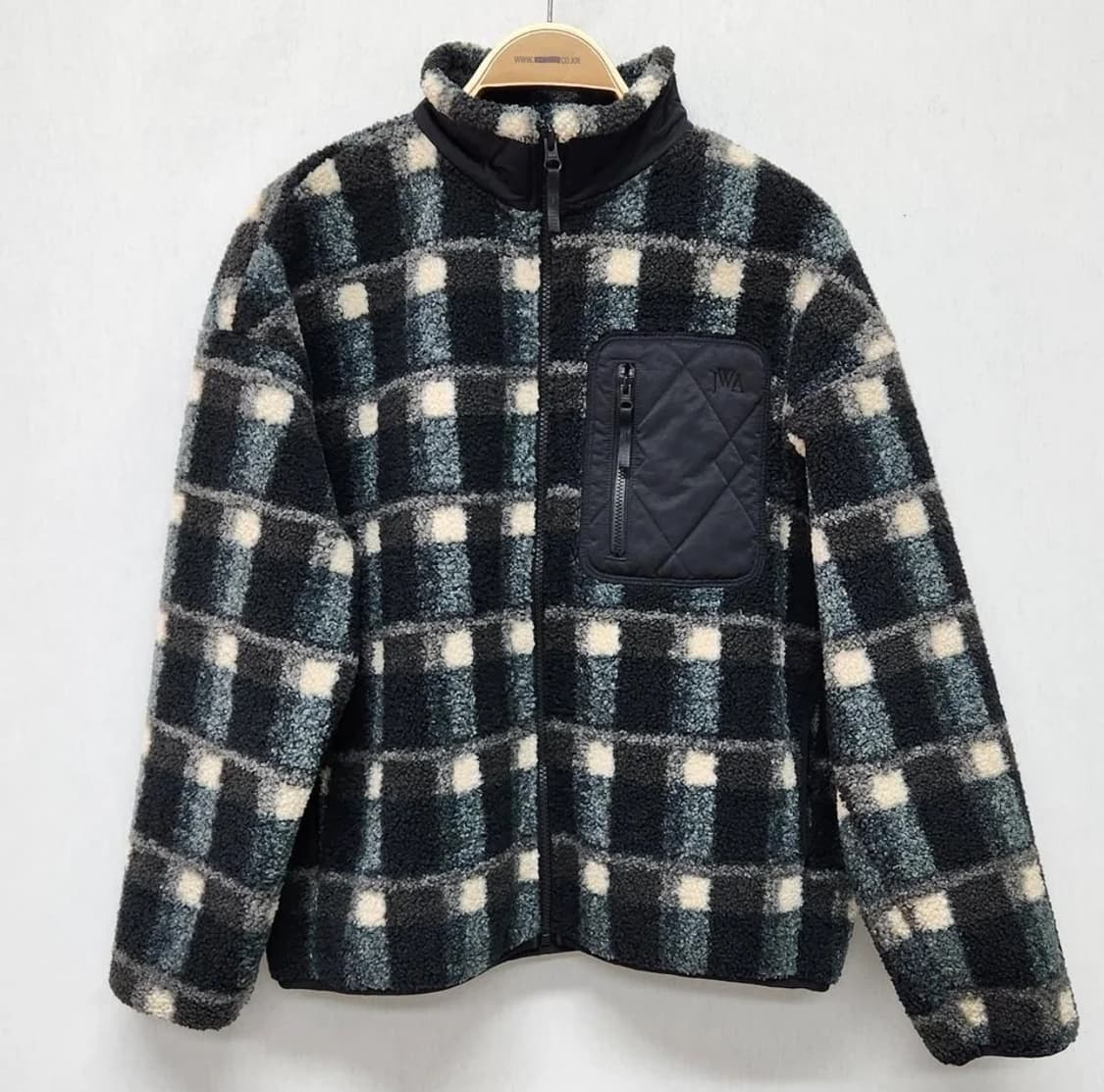 유니클로 x jw anderson 후리스 체크자켓 상품이미지1