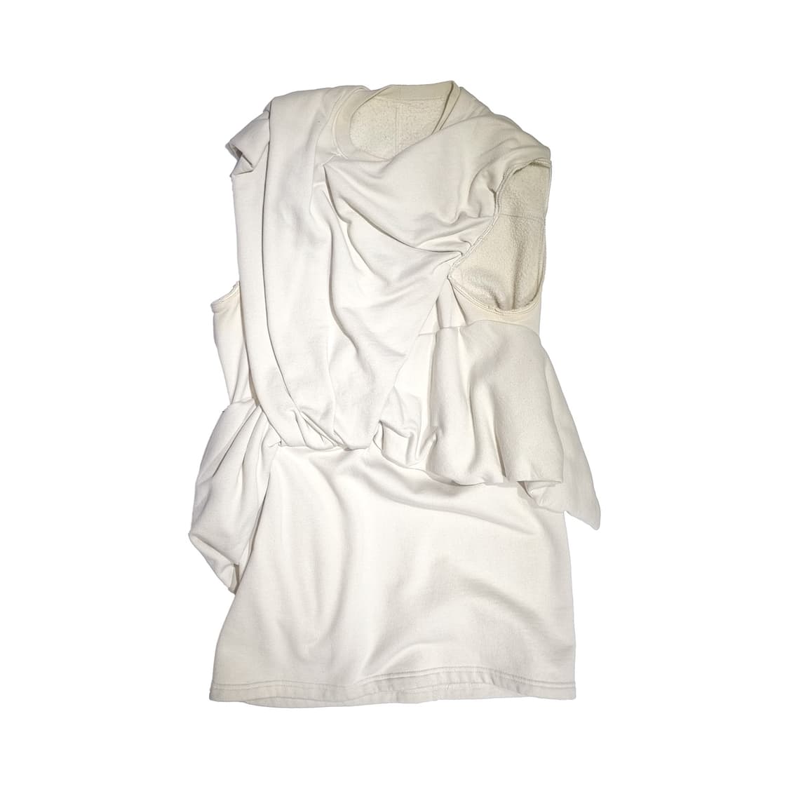 릭오웬스 - 16FW MASTODON 드레이프 스웻 슬리스리스 - 그레이 상품이미지1